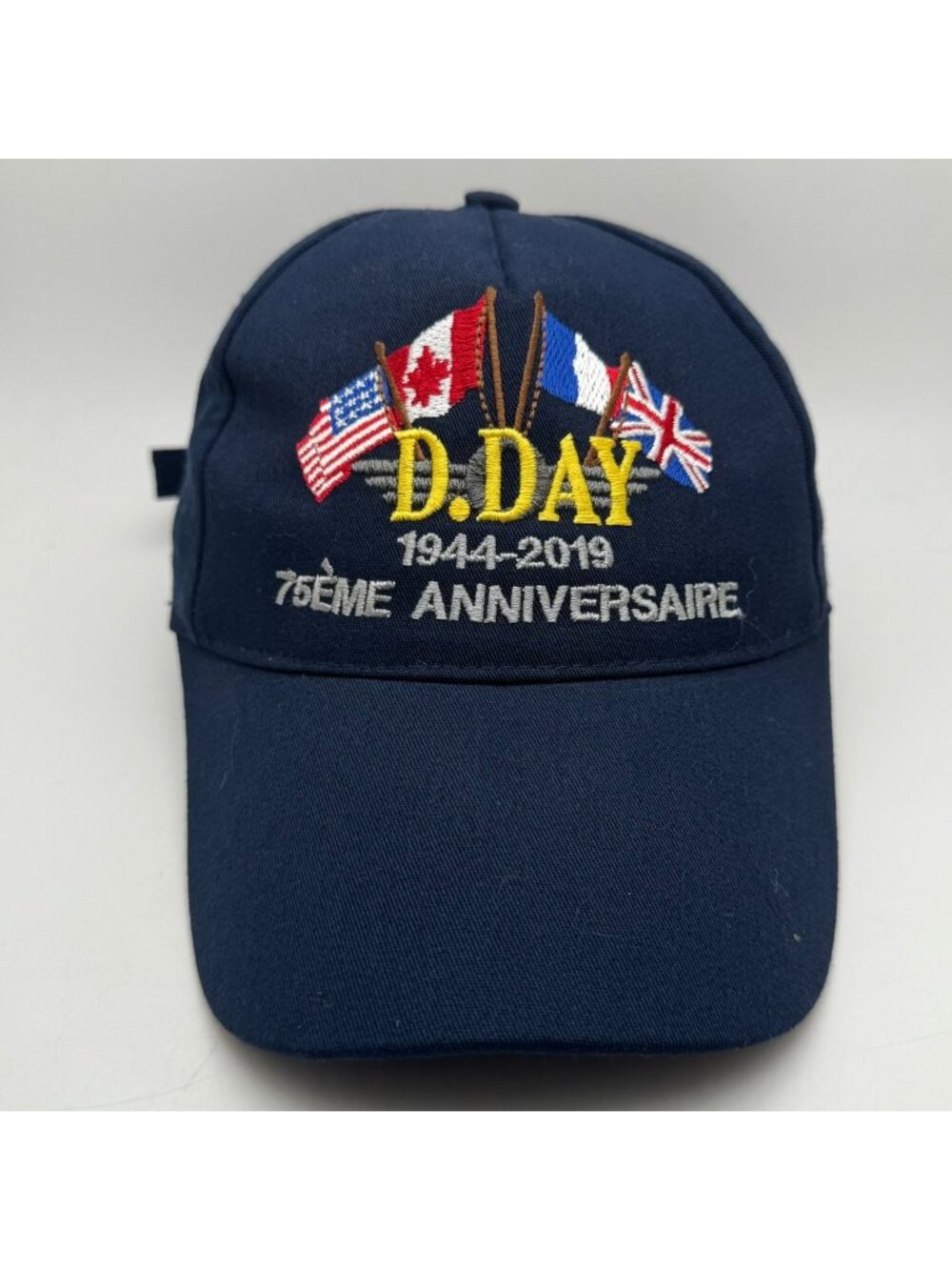 D.Day 75th Anniversary 1944-2019 Normandy Baseball Hat Cap Adjustable